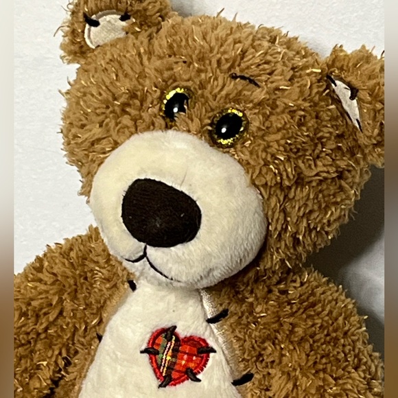 First And Main TENDER TEDDY 15” with Heart - GREAT Shape Valentines Day - Picture 2 of 5